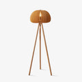 Wooden Pumpkin Floor Light, Floor Lamp, Metal, ∅ 17.7″ x H 56.3″