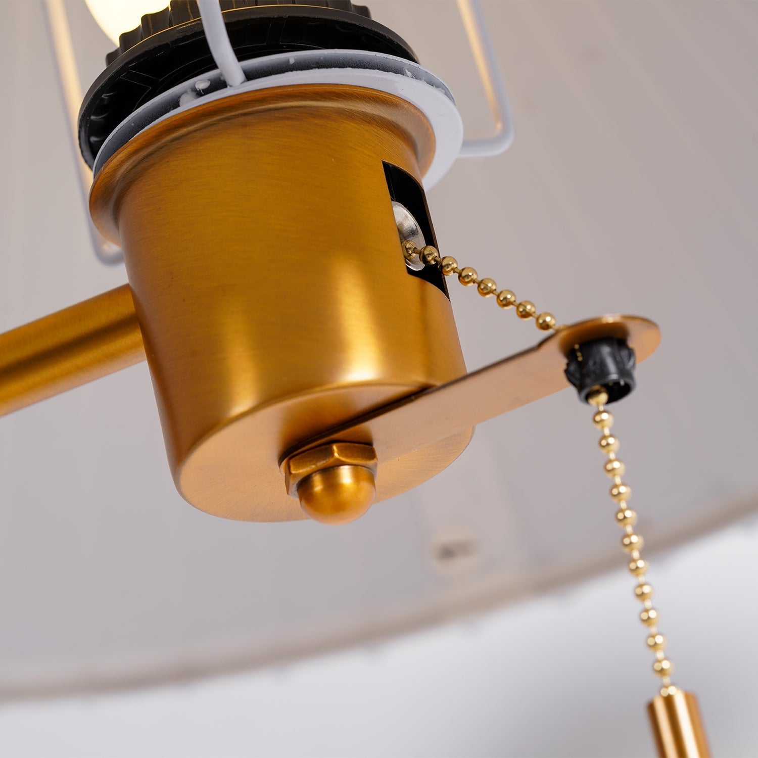 Pleated Retro Wooden Table Light, Bedside Table Lamp, detail 13