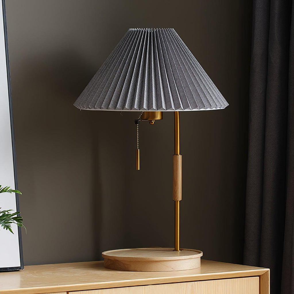 Wooden Retro Table Light, Bedside Table Lamp, detail 18