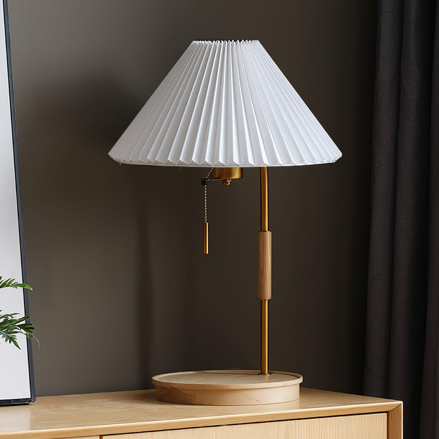 Wooden Retro Table Light, Bedside Table Lamp, detail 19