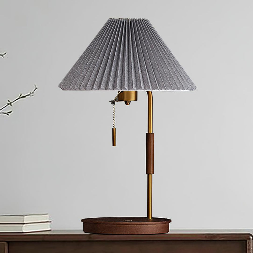 Wooden Retro Table Light, Bedside Table Lamp, detail 17