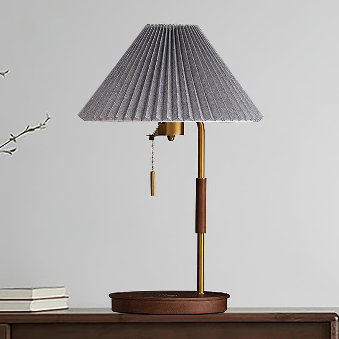 Wooden Retro Table Light, Bedside Table Lamp, detail 17