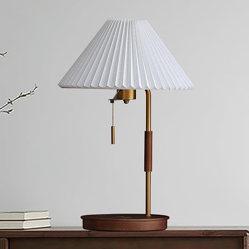 Wooden Retro Table Light, Bedside Table Lamp, detail 16