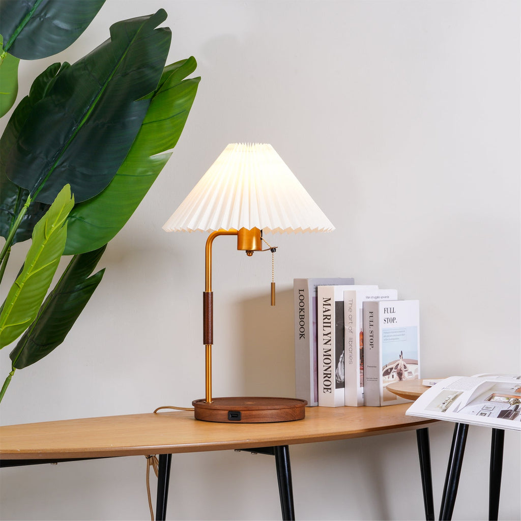 Wooden Retro Table Light, Bedside Table Lamp, detail 8