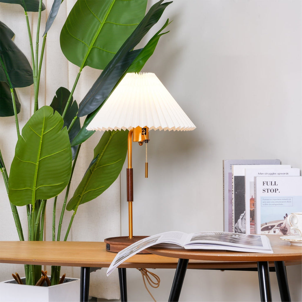 Wooden Retro Table Light, Bedside Table Lamp, detail 2