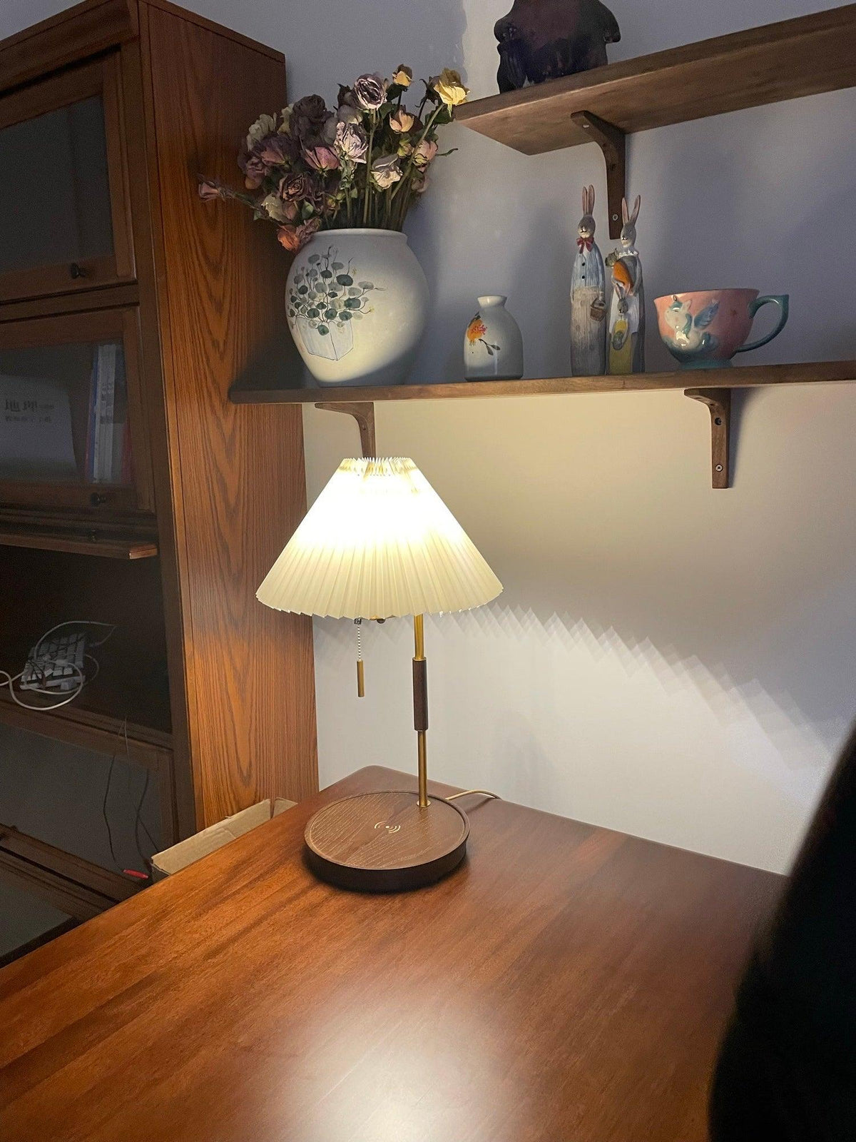Wooden Retro Table Light, Bedside Table Lamp, detail 27