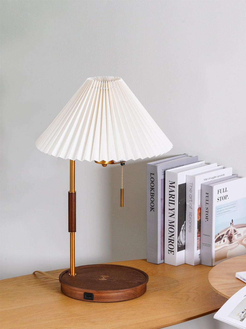 Wooden Retro Table Light, Bedside Table Lamp, detail 10