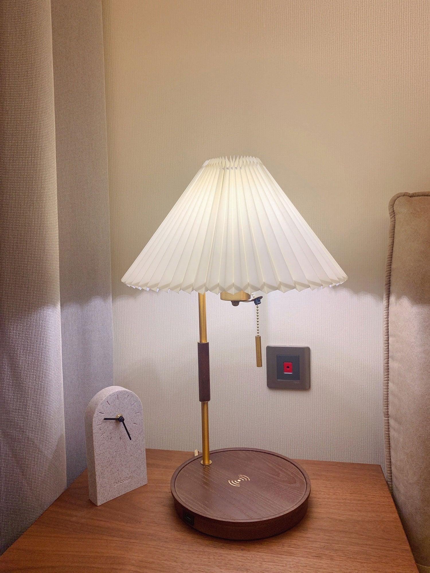 Wooden Retro Table Light, Bedside Table Lamp, detail 23