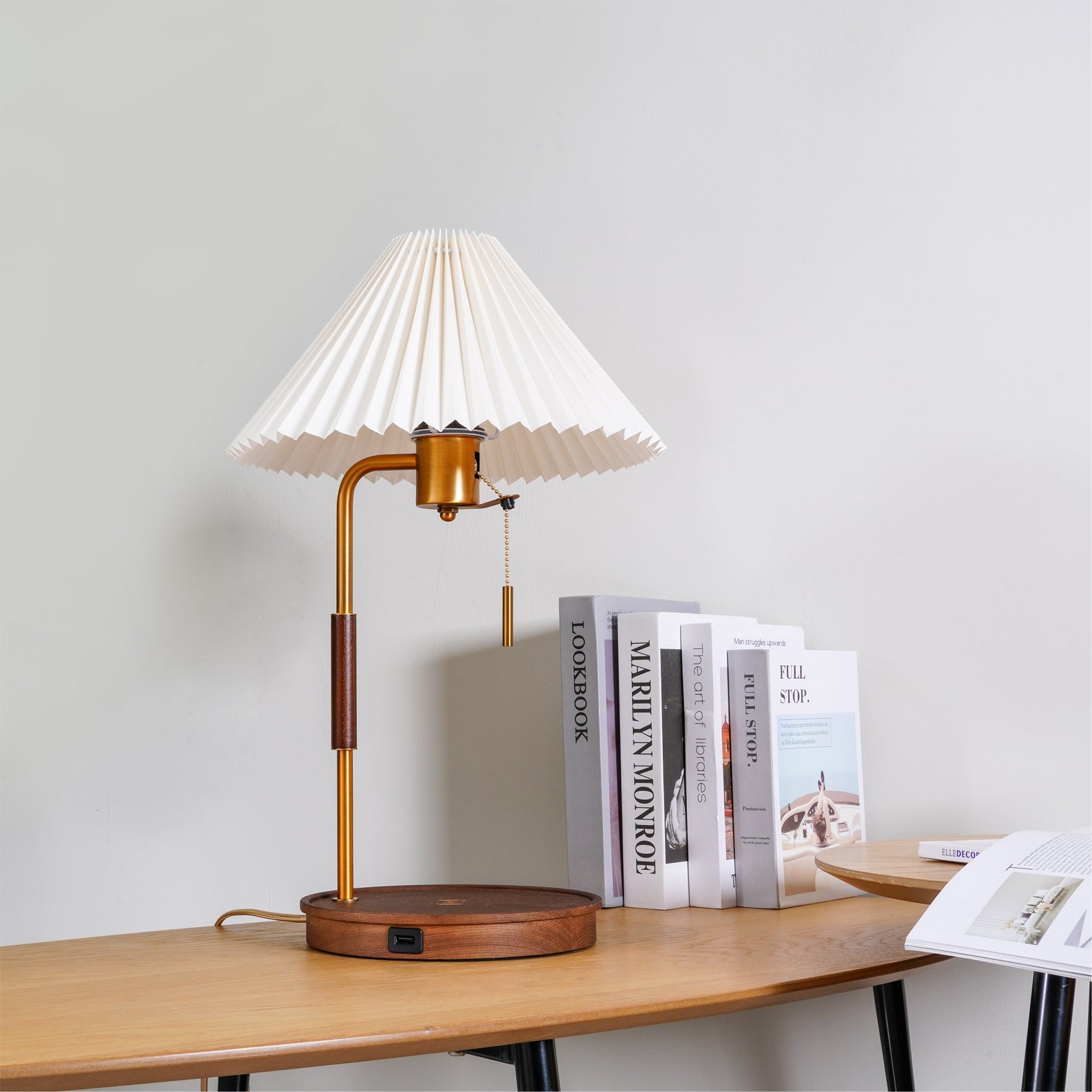 Wooden Retro Table Light, Bedside Table Lamp, detail 14