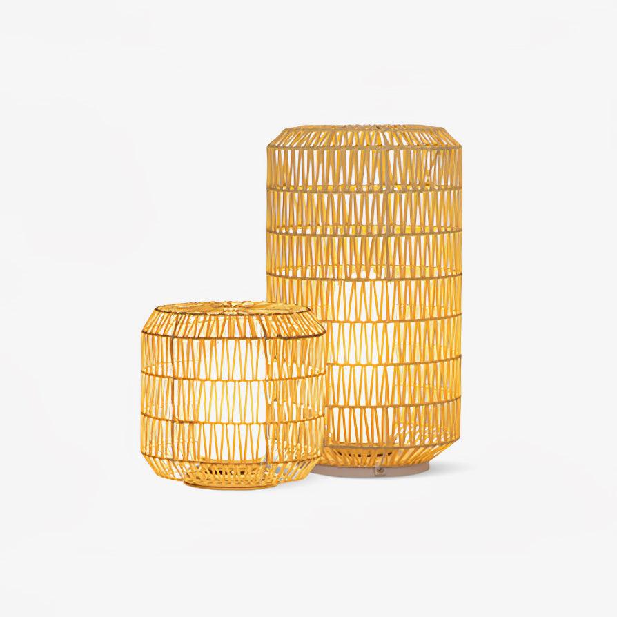 Woven Rattan Exterior Lamp, Outdoor Wall Light, Metal, ∅ 12.2″ x H 11″
