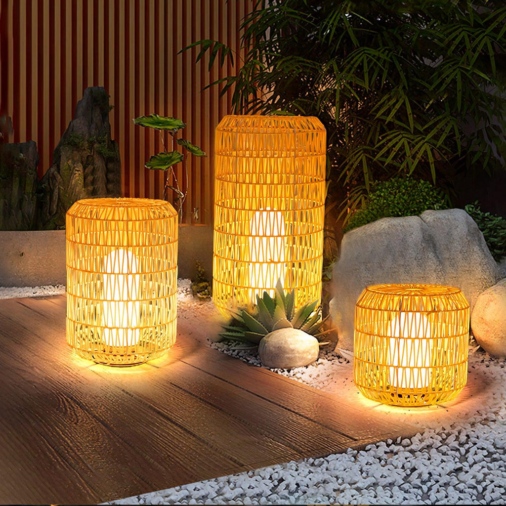 Woven Rattan Exterior Lamp, Outdoor Wall Light, detail 5
