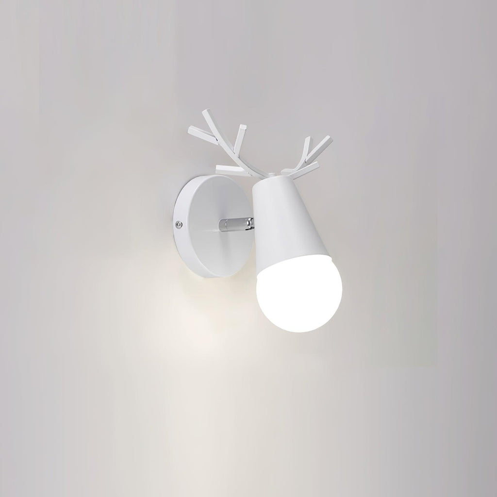 Yeknu Antler Wall Light, Bedroom Wall Sconce, detail 6