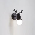 Yeknu Antler Wall Light, Bedroom Wall Sconce, Metal, Dia 16cm x H 22cm