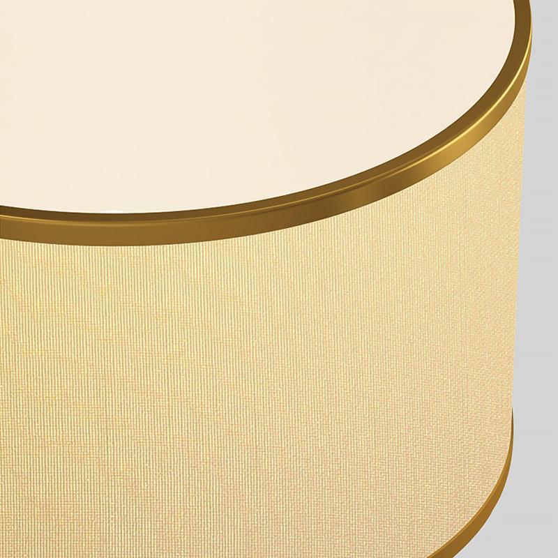 22 inch 1-Light Golden Faux Silk and Brass Geometric Table Light, Bedside Table Lamp, detail 13