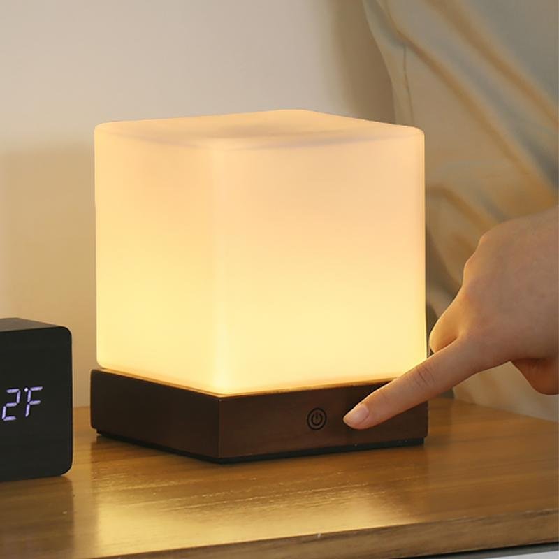 Mini Cube LED Table Light Ambient Lighting, Bedside Table Lamp, detail 2