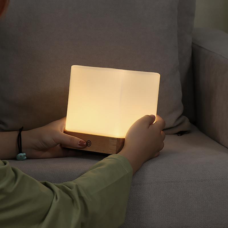 Mini Cube LED Table Light Ambient Lighting, Bedside Table Lamp, detail 5