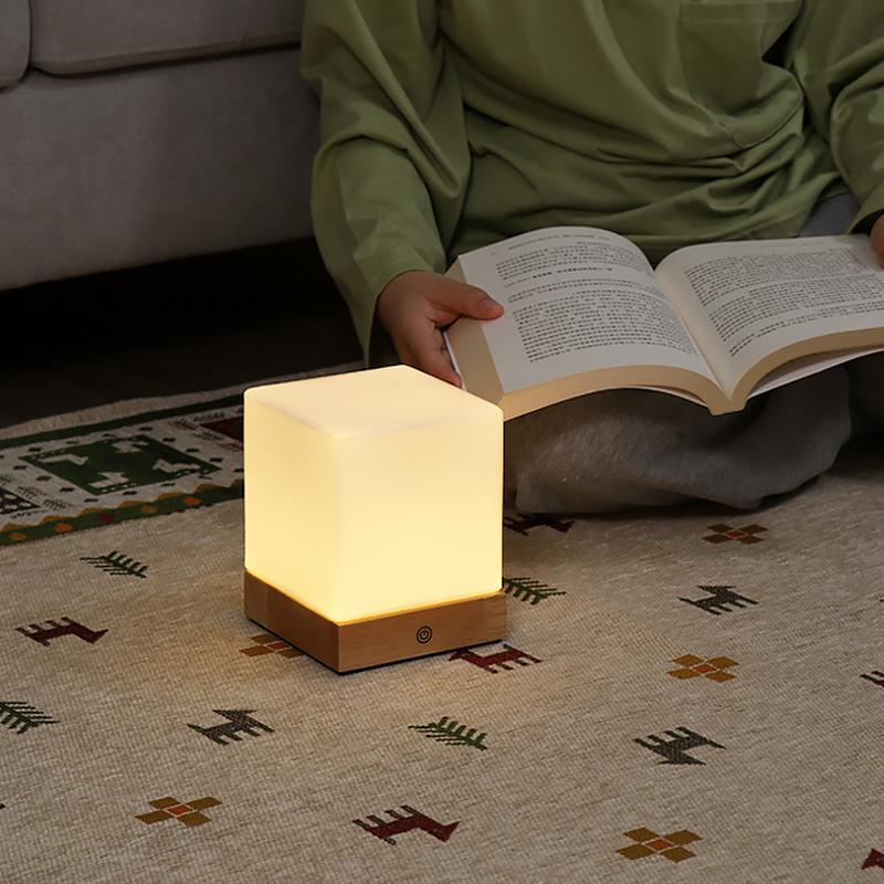 Mini Cube LED Table Light Ambient Lighting, Bedside Table Lamp, detail 4