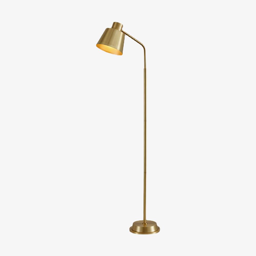 Zeid Floor Light, Floor Lamp, Brass, W 9.4″ x H 61″