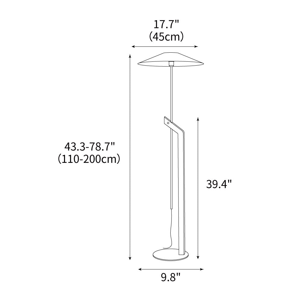 Zen Arc Floor Light 17.7", Floor Lamp, detail 3