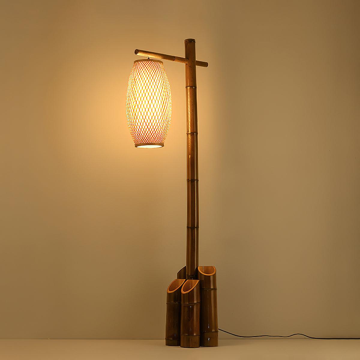 Zen Bamboo Tube Floor Light, Floor Lamp, detail 5