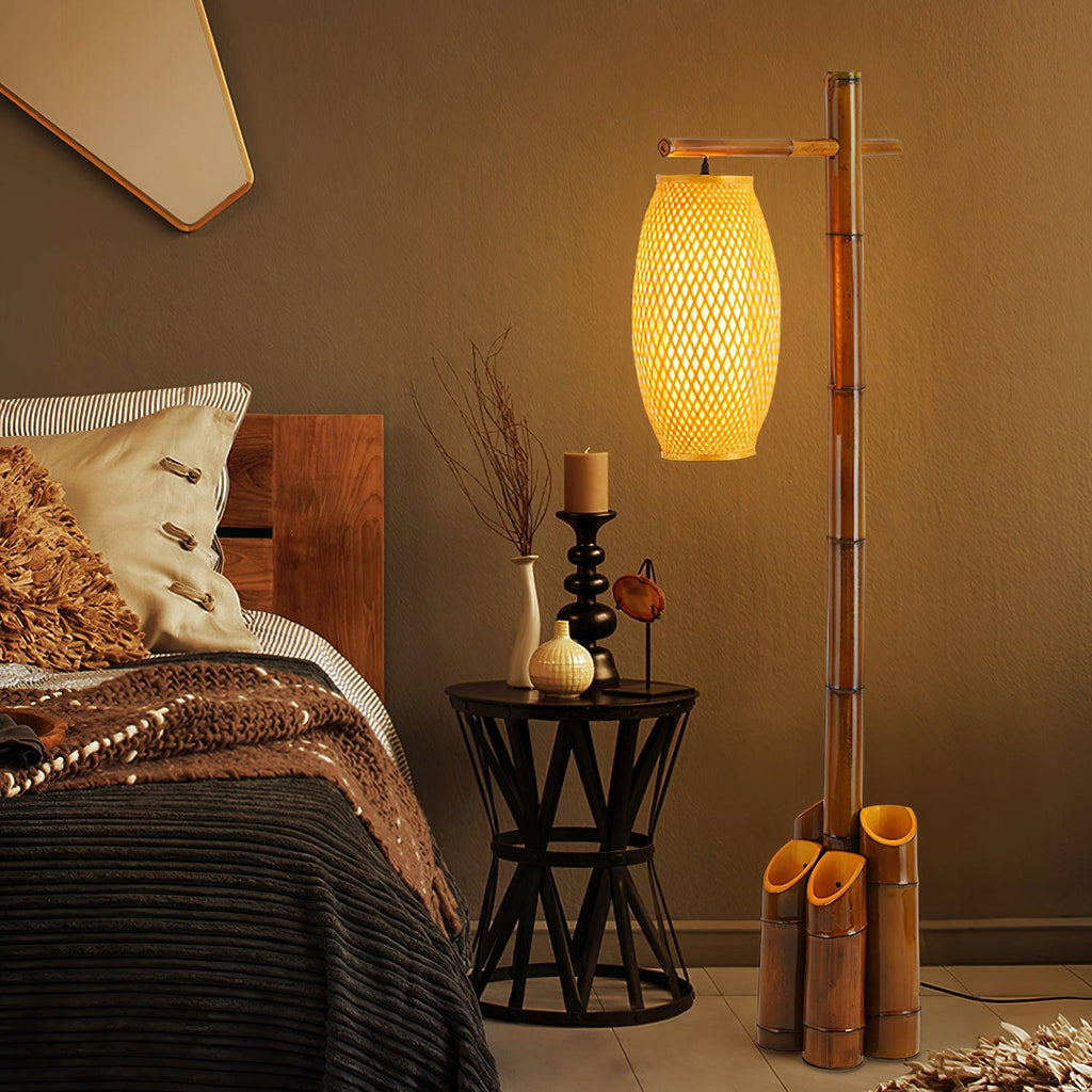 Zen Bamboo Tube Floor Light, Floor Lamp, detail 3