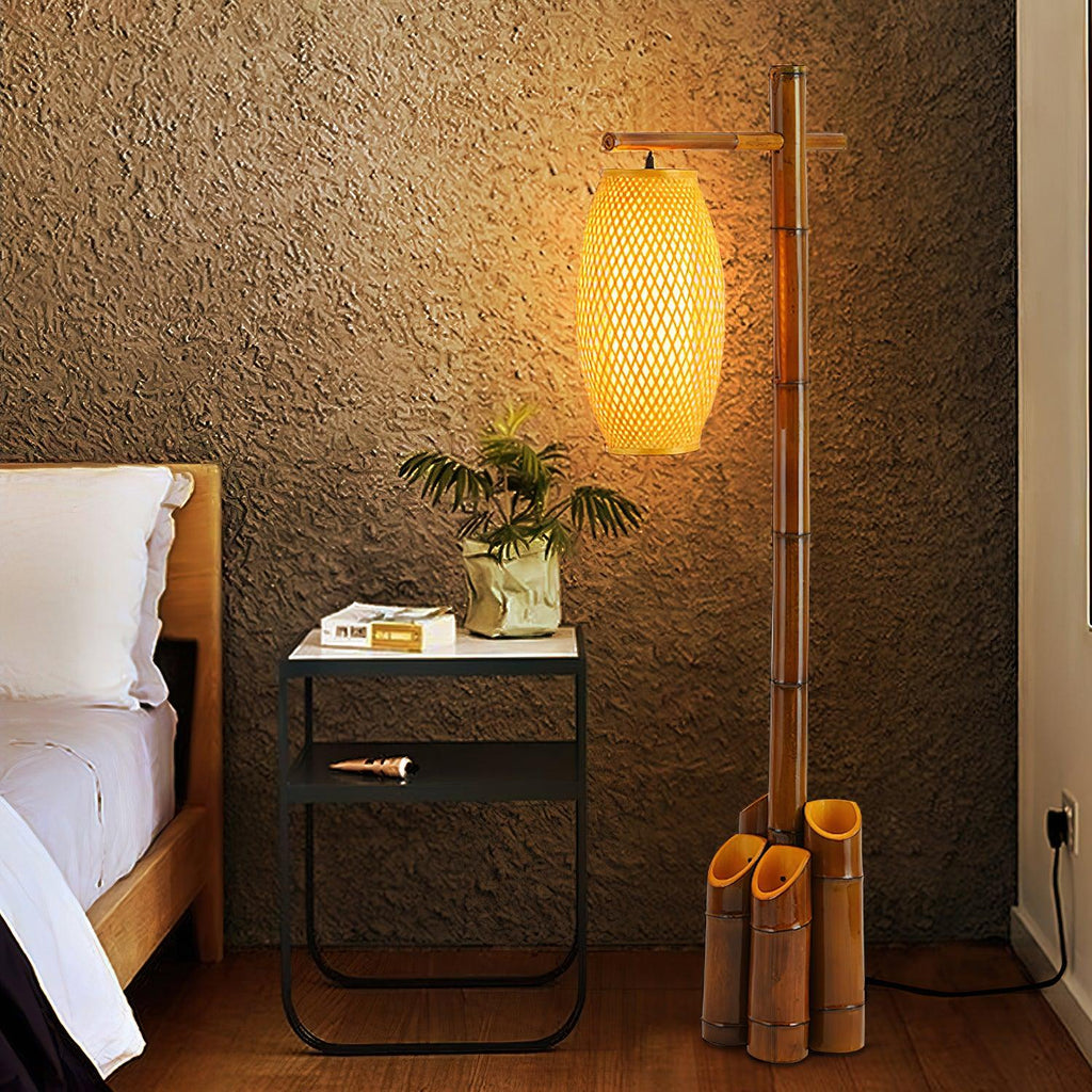 Zen Bamboo Tube Floor Light, Floor Lamp, detail 4