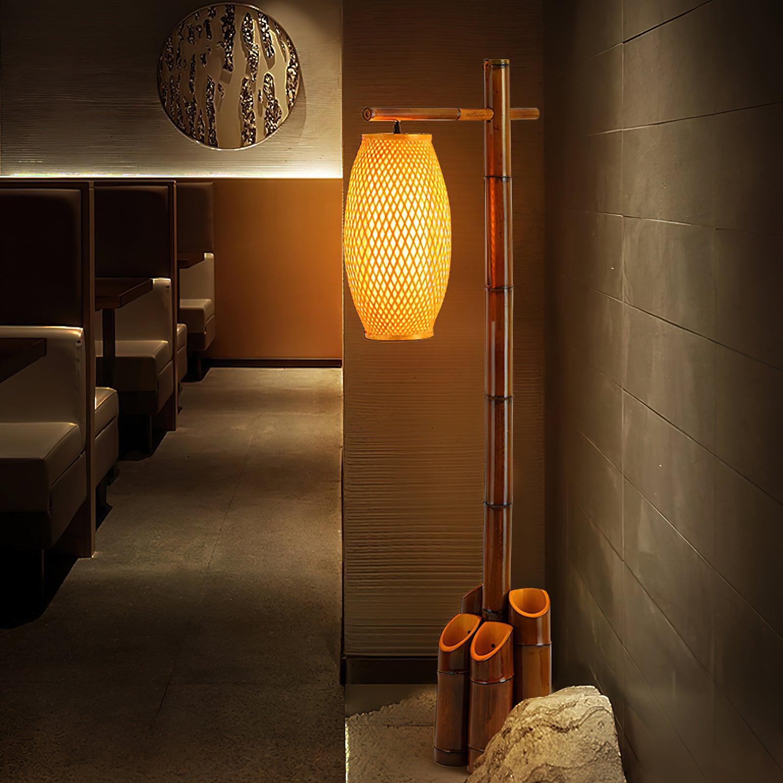 Zen Bamboo Tube Floor Light, Floor Lamp, detail 2