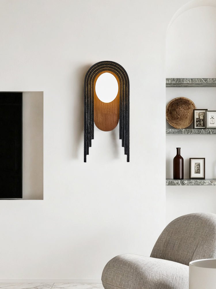 Zenith Art Deco Wall Light, Hardwired Wall Sconce, detail 13