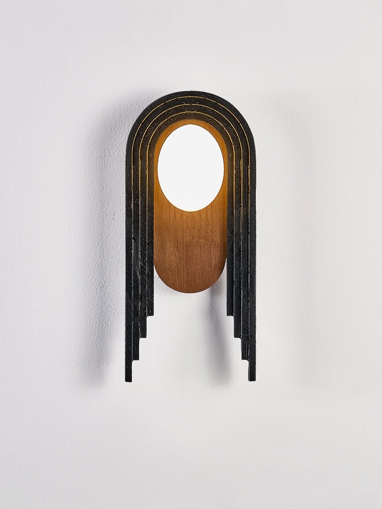 Zenith Art Deco Wall Light, Hardwired Wall Sconce, detail 15