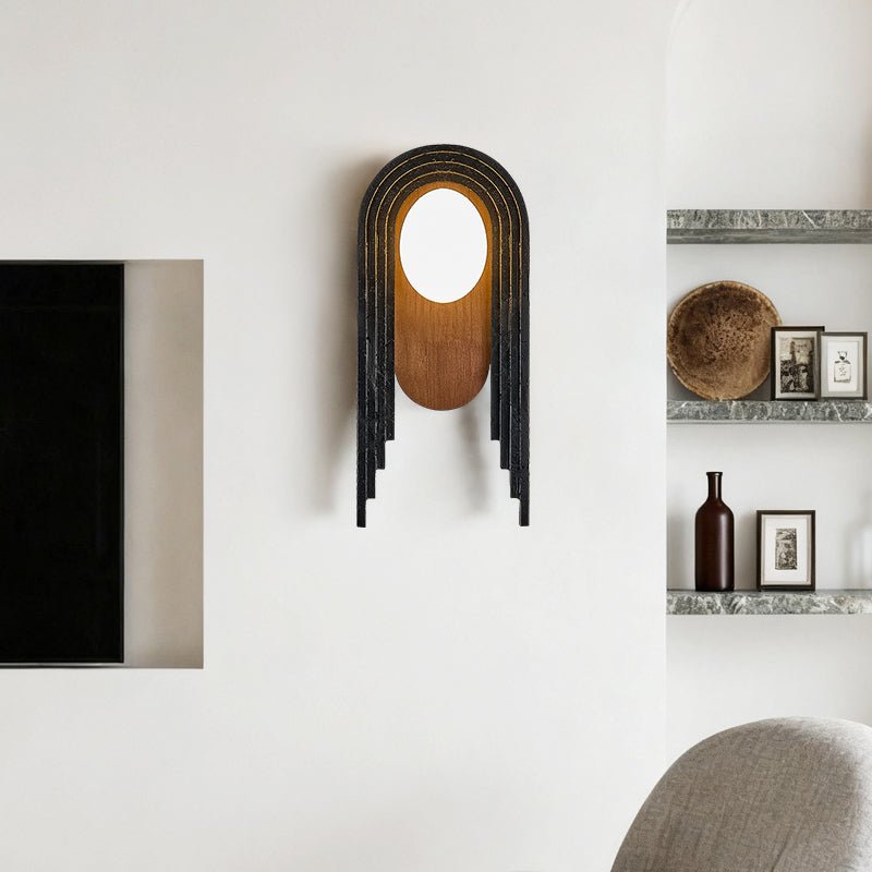 Zenith Art Deco Wall Light, Hardwired Wall Sconce, detail 5