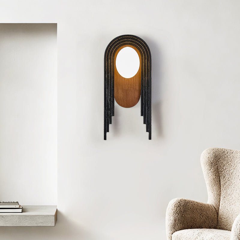 Zenith Art Deco Wall Light, Hardwired Wall Sconce, detail 3