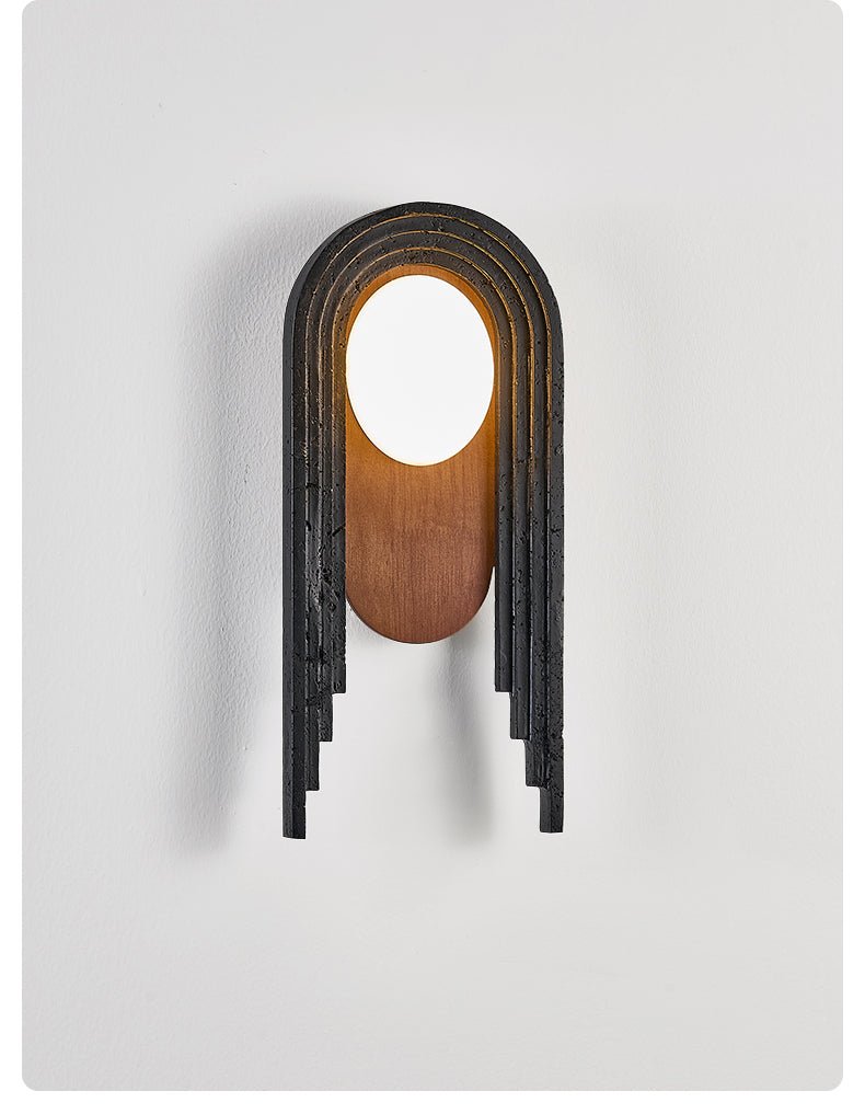 Zenith Art Deco Wall Light, Hardwired Wall Sconce, detail 6