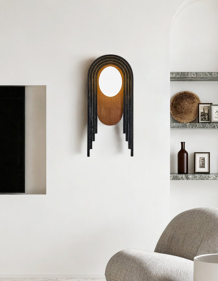 Zenith Art Deco Wall Light, Hardwired Wall Sconce, detail 7