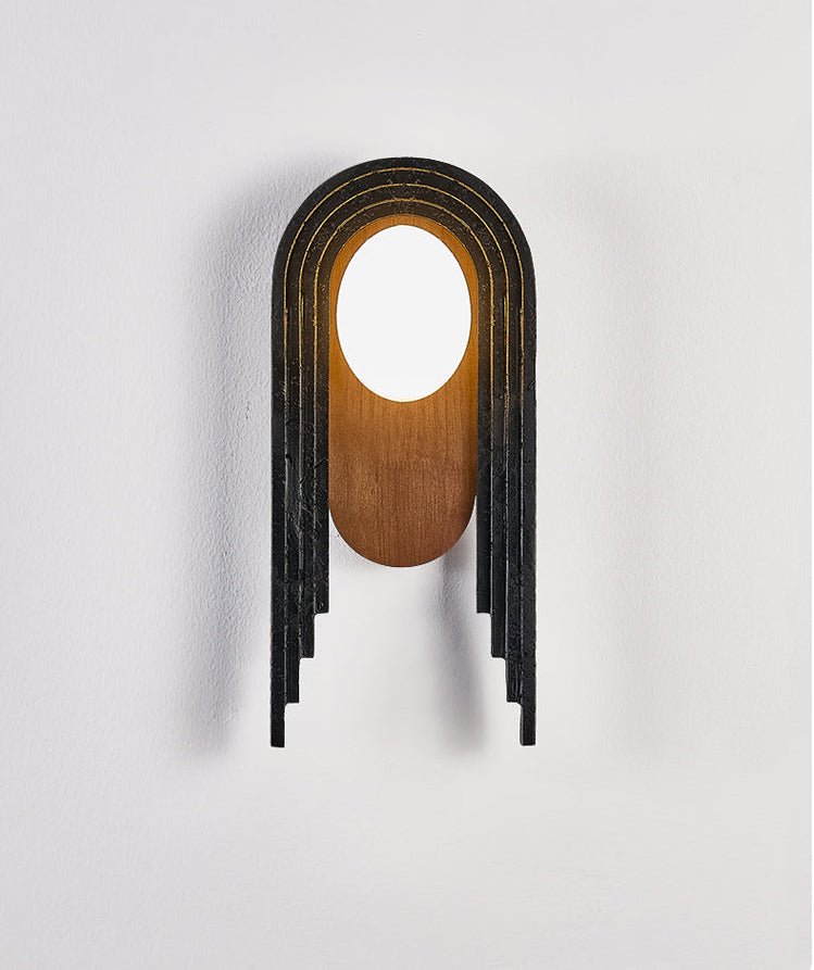 Zenith Art Deco Wall Light, Hardwired Wall Sconce, detail 9