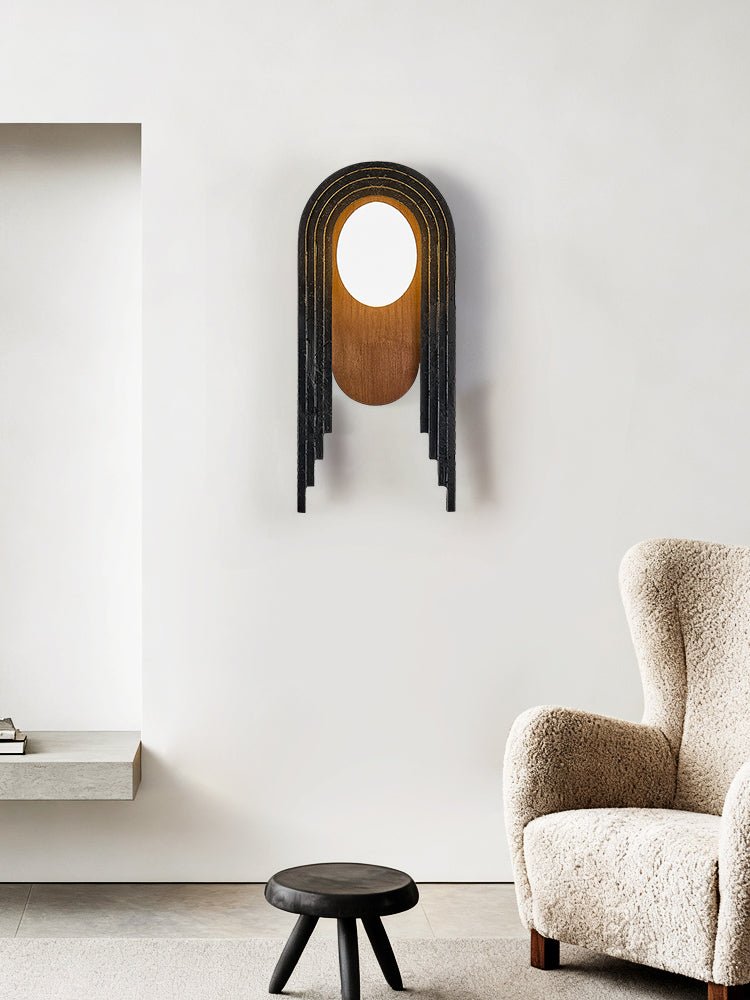 Zenith Art Deco Wall Light, Hardwired Wall Sconce, detail 11