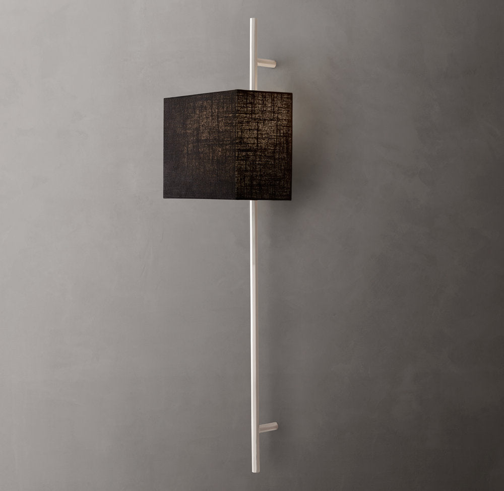 Vela Octagonal Bar Sconce - Box Shade, Bedroom Wall Sconce, detail 16
