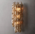 Chiara Smoke Glass Grand Wall Light, Bedroom Wall Sconce, Dimensions Overall: 12"