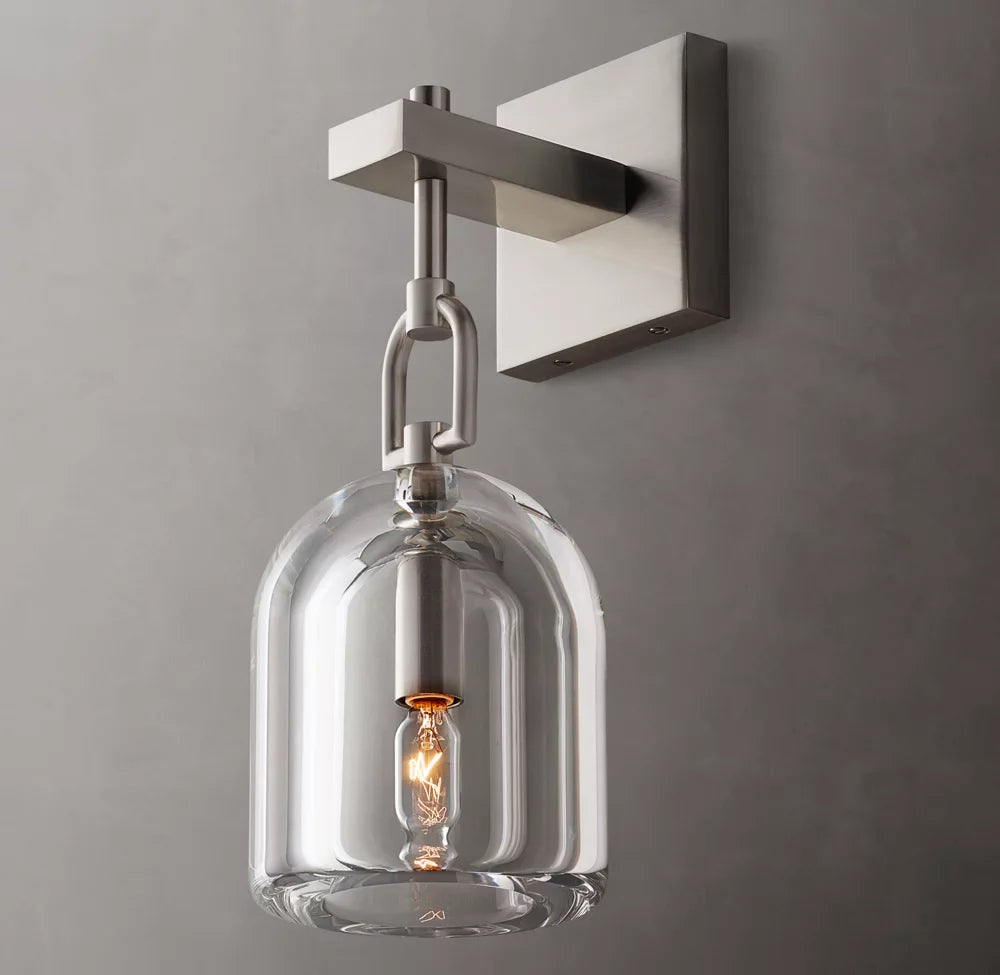 Botanist Cloche Wall Light, Bedroom Wall Sconce, detail 2