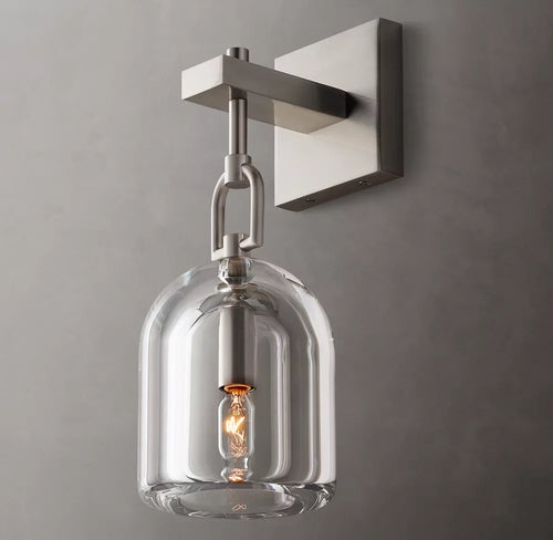 Botanist Cloche Wall Light, Bedroom Wall Sconce, detail 2