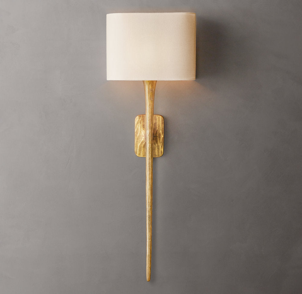 Thaddeus Grand Shaded Wall Light, Bathroom Wall Sconce, detail 5