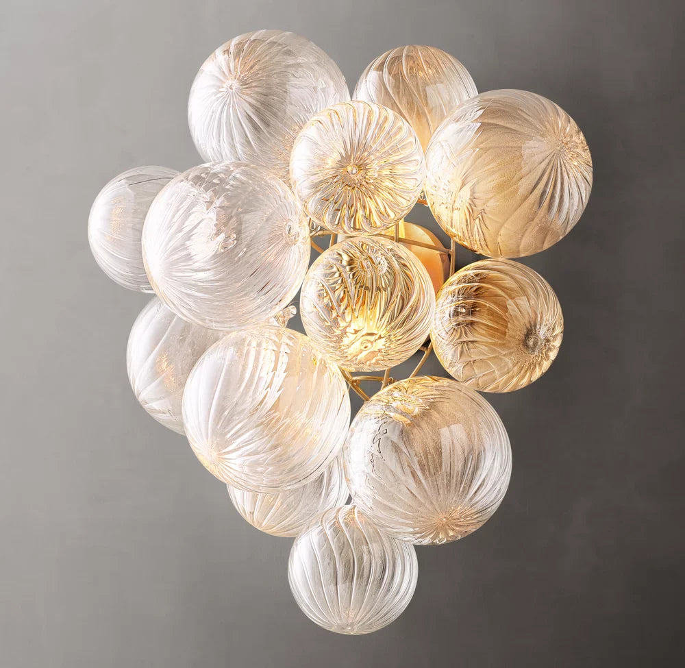Talia Wall Light - Dimensions Overall: 14 W, Hardwired Wall Sconce, Dimensions Overall: 14 W x 8"