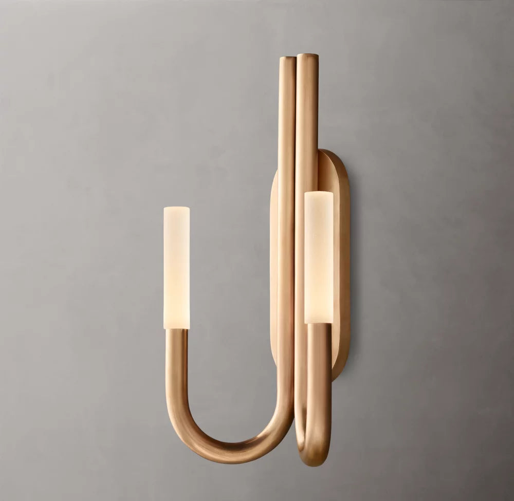 Rousseau Double Wall Light, Bathroom Wall Sconce, Dimensions Overall: 10"