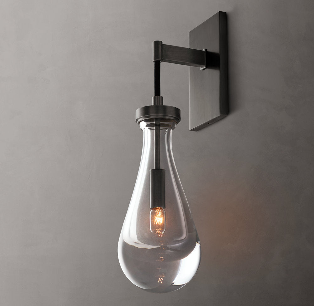 Rain Wall Light, Bedroom Wall Sconce, detail 3