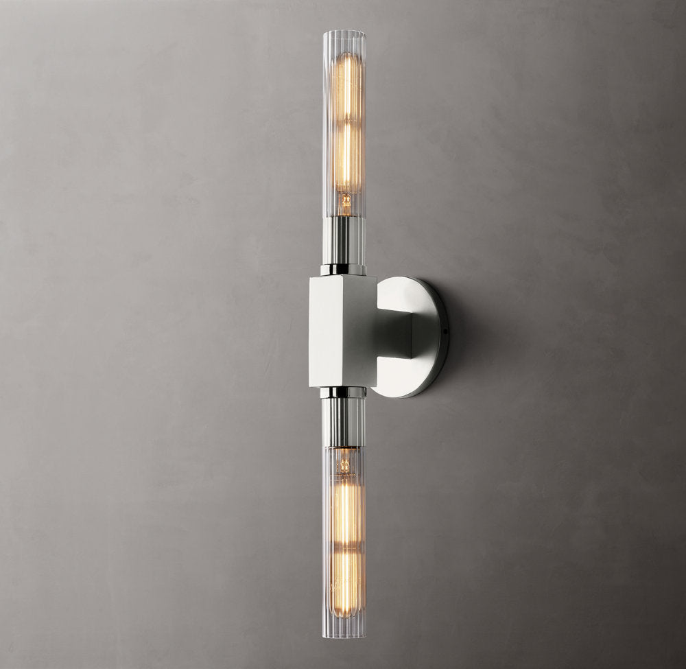 Cannele Linear Wall Light, Bathroom Wall Sconce, detail 2