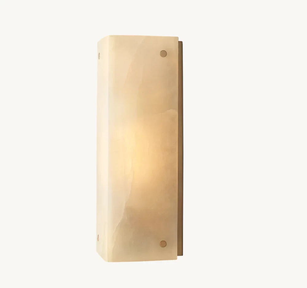 Reynard Alabaster Wall Light, Bathroom Wall Sconce, detail 5