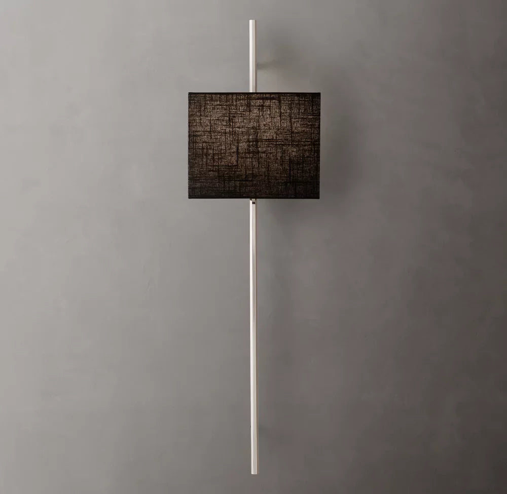 Vela Octagonal Bar Sconce - Box Shade, Bedroom Wall Sconce, detail 17