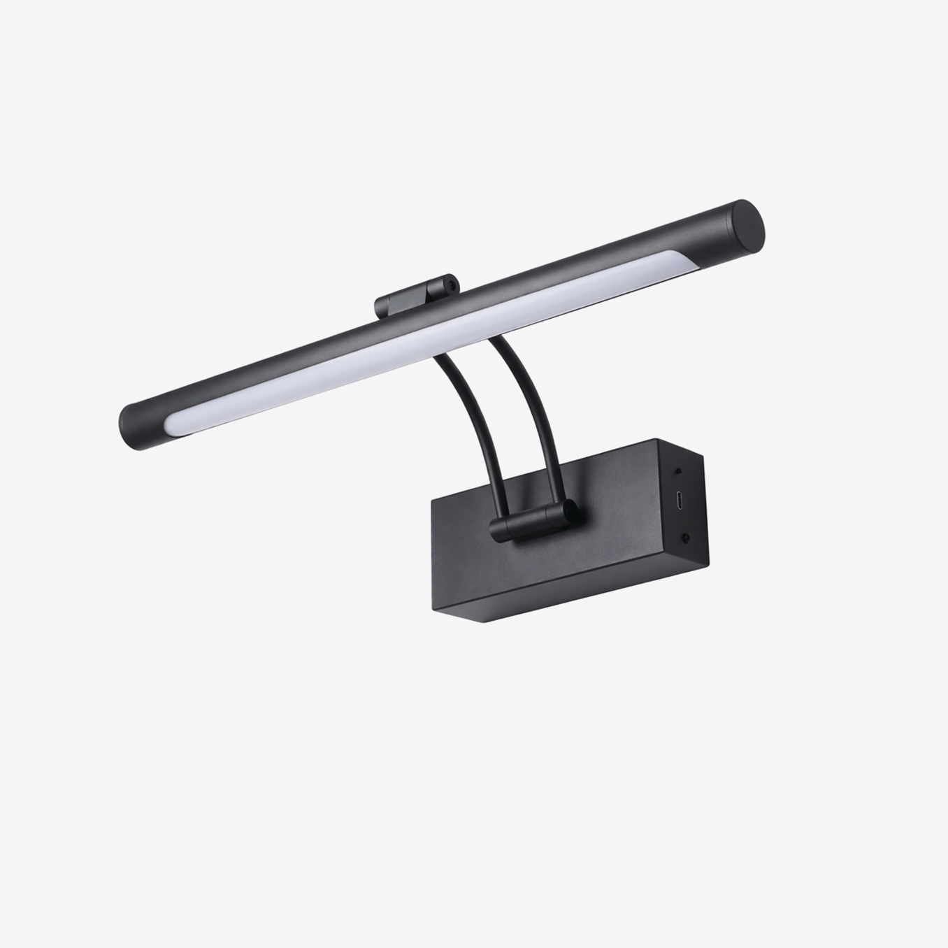 Arcbeam Adjustable Rechargeable Wall Light, Bathroom Wall Sconce, Metal, L 40cm x H 20cm x Depth 15cm