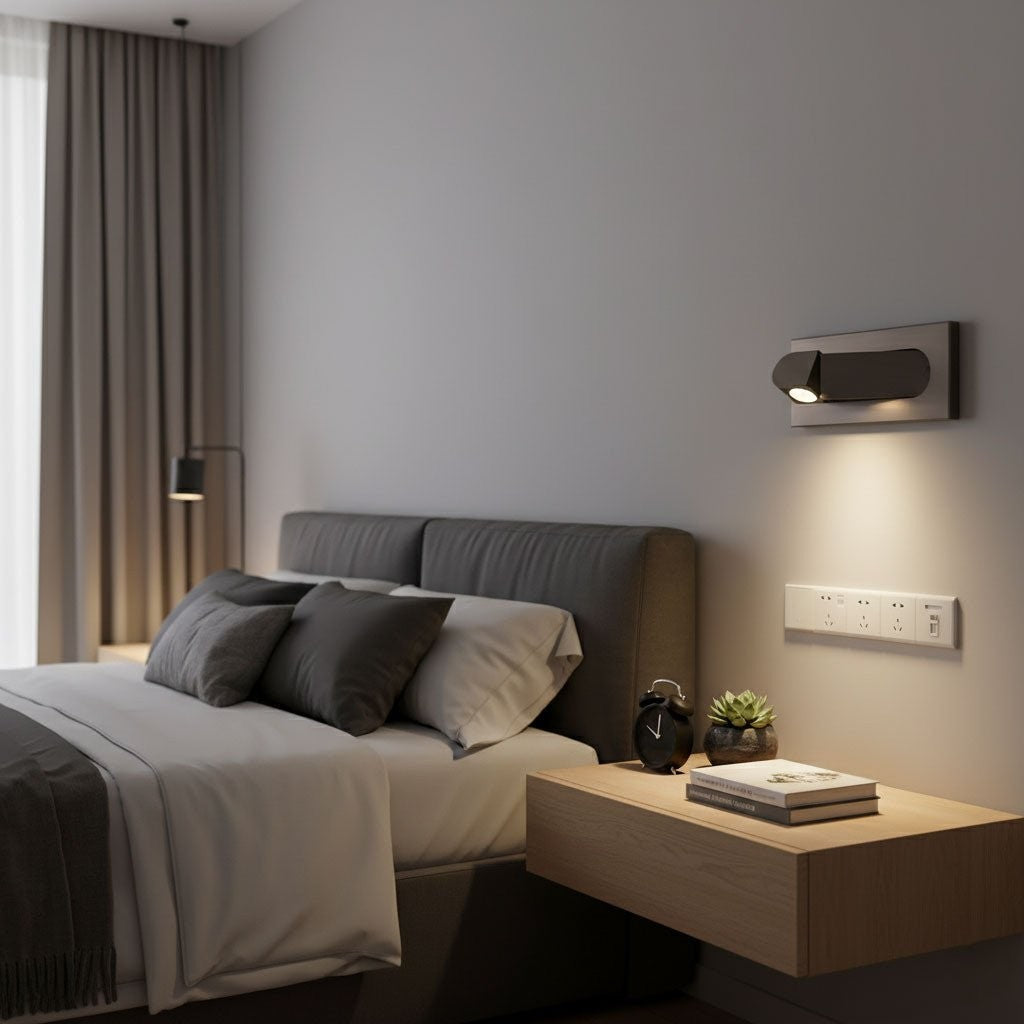 Metal Adjustable LED Bedside Light, Bedroom Wall Sconce, detail 13