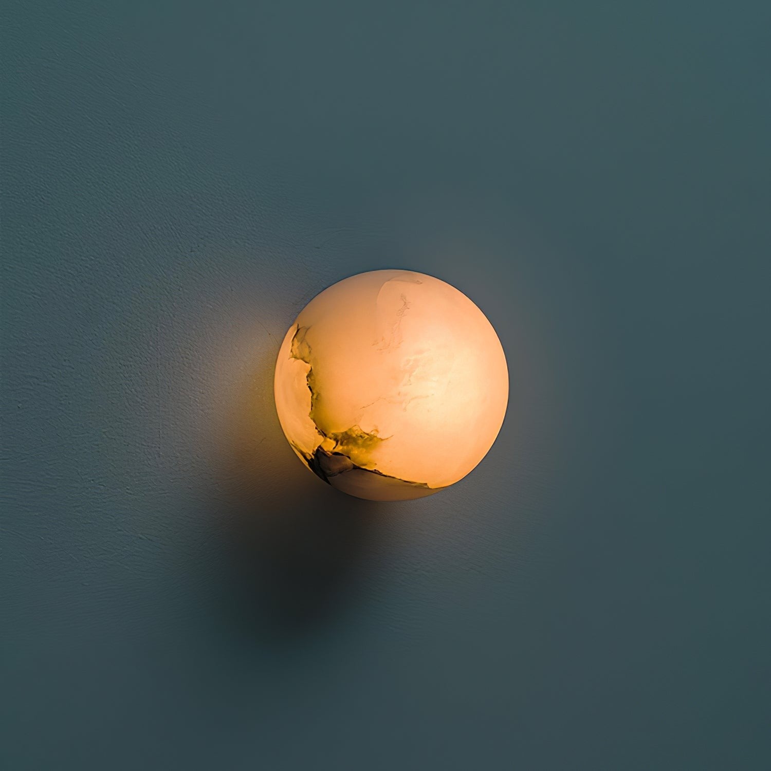 Alabaster Glow Mini Orb Wall Light, Bathroom Wall Sconce, detail 20