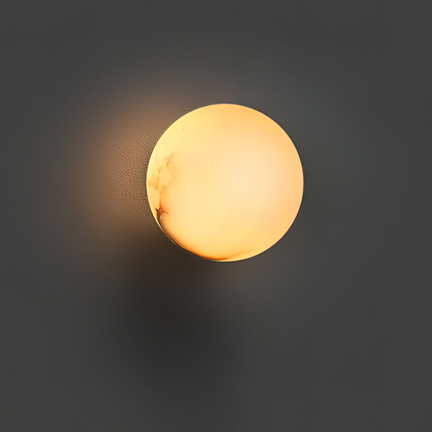 Alabaster Glow Mini Orb Wall Light, Bathroom Wall Sconce, detail 22